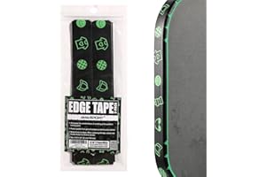 AMA SPORT Pickleball Paddle Edge Guard Tape with AMA/USA Logo 2 Pack Edge Protection Tapes 20mm, 23mm, 26mm Width Paddle Edge Cover Perfectly Fits Curved Edge Without Wrinkling