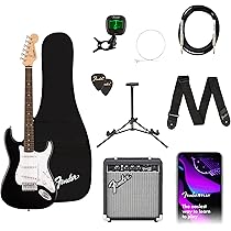Squier by Fender Debut Precision Bass Pack, Includes Amp, Tuner