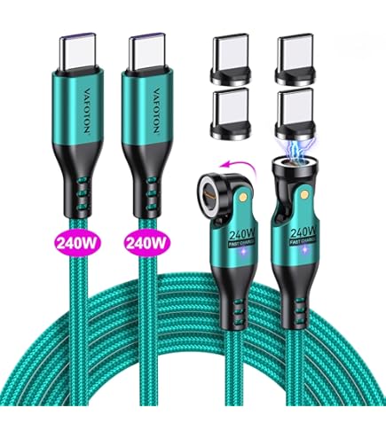 Cavo Magnetico Adattatore Magnetico USB-C 240W VAFOTON Ricarica