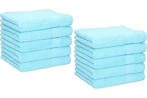 Betz 10 Lavette salvietta asciugamano per il bidet Palermo 100% cotone misure 30 x 30 cm Colore turchese