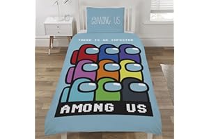 Coco Moon Among Us There is a Imposter Set copripiumino singolo con licenza ufficiale per bambini