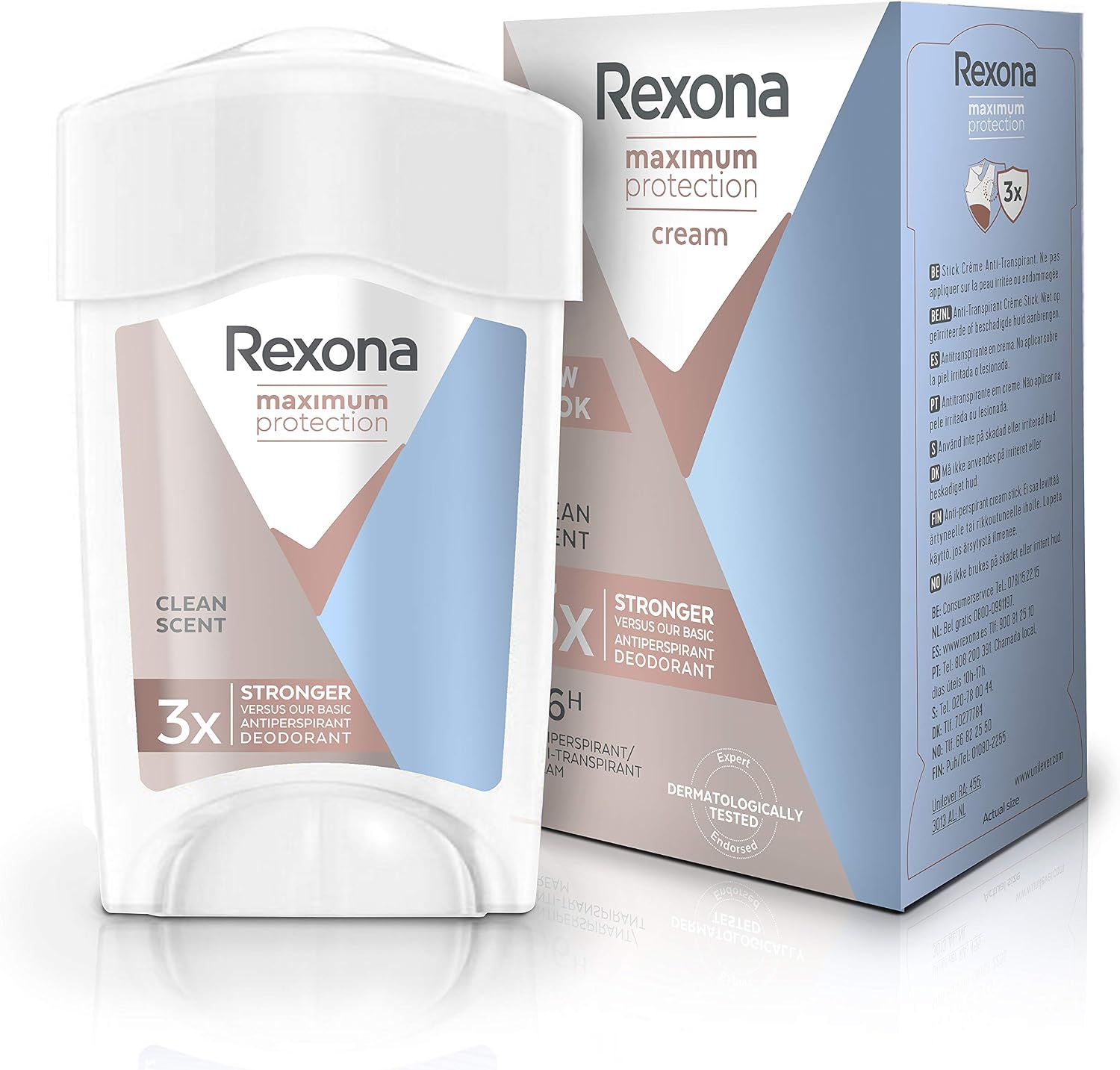 Rexona Déodorant Stick AntiTranspirant Clean Scent 96H 45ml