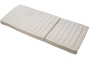 Handelsturm Thaikissen Kapok Matratze 90x200x12cm Klappmatratze weiß