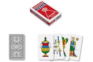 DAL NEGRO Dal 10071 - Napoletane Italia Regionalspielkarten, rotes Federmäppchen, ab 3 Jahren