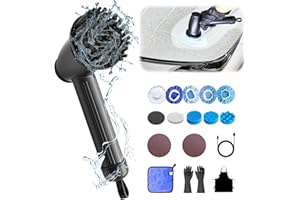 ESTVIIG Lucidatrice Auto,Lucidatrice per Auto 3 Velocità Regolabile Variabili Maniglia Laterale,Vari Accessori,per Auto,Lucidatura di Pavimenti e Cera