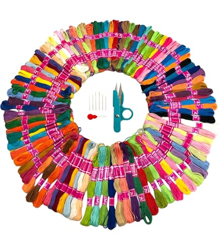 Fil à Broder Embroidery Floss, 50 Couleurs Fils Broderie kit pour Fil à Broder Embroidery Floss, 50 Couleurs Fils Broderie kit pour