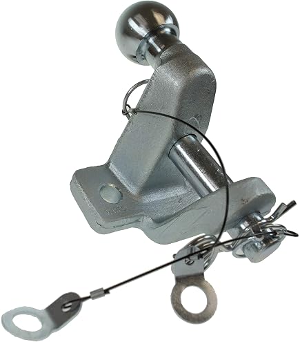 Gancio Traino A Sfera E Perno, 3500 Kg Capacità, Omologato E11 - Doppia Sfera 50 Mm E Perno 24 Mm, Per Rimorchi Stradali E Agricoli