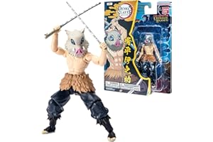 BANDAI Ultimate Legends Inosuke Hashibira Action Figure | 12.5cm Inosuke Anime Figure With 27 Points Of Articulation And Accessories | Gift Collectable Demon Slayer Anime And Manga Merch Figures