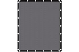 VICLLAX Shade Fabric Sun Shade Cloth Privacy Screen with Grommets for Patio Garden Pergola Cover Canopy 10x12 FT, Grey