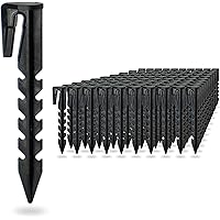 LoHaG - [100 Stück] Erdnägel Erdanker Erdspieße - Patentierte Form - Mähroboter Rasenroboter Begrenzungskabel…