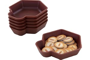 Feldherr SHELL value pack - 6 enfärgade brickfack för brädspelstillbehör, polletter, meeples och andra små föremål