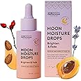 Delhicious Anti-Ageing Overnight Face Oil Drops - Hydrating Face Serum & Scar Treatment - Nourishing & Brightening - Moon Moisture Face Drops - Apricot & Rosehip Oil - Natural, Vegan, Ayurveda - 40ml