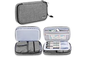 ‎LUXJA Luxja Diabetikertasche für Unterwegs, Tasche für Blutzuckermessgeräte und Diabetiker Zubehör (Nur Tasche), Grau