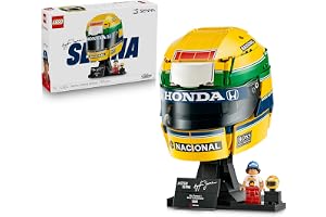LEGO Editions Ayrton Senna hjälm 43024 | Leksak från 14 år, samlarobjekt, sportprydnad med F1 merch, rumsdekoration för motor
