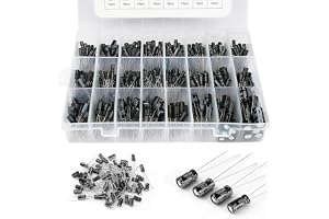 Vegena Set med 500 elektrolytiska kondensatorer 24 värden, elektrolytisk kondensator, aluminiumsortiment, 0,1uf till 1000uf 1