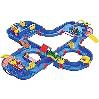 AquaPlay - AquaPlay´nGo - 160x145x22cm große Wasserbahn, größte Wasserwelt von AquaPlay, inkl. 4 Tierfiguren und 4…