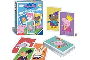 Ravensburger Peppa Pig Card Game for Kids Age 3 Years and Up - 4 Different Family Games Snap, Happy Families, Swap and Pairs