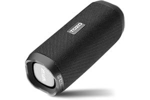 TOZO PA2 Głośnik Bluetooth z dwoma sterownikami i membraną z podwójnym basem, głęboki bas, głośny dźwięk stereo, wodoodporny, czas odtwarzania 25 godzin, niestandardowa aplikacja EQ, przenośny głośnik