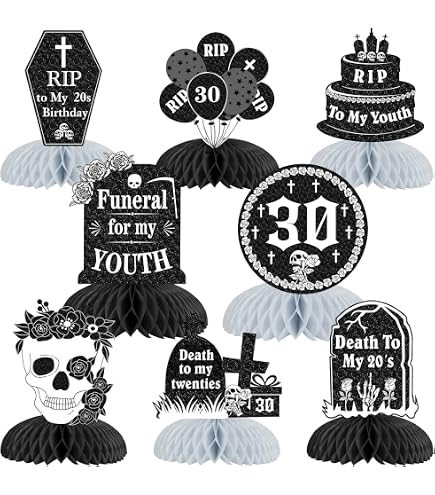 100 Stück „Death To My Twenties“ Servietten – Lustige Deko Zum 30. Geburtstag | 12,7 X 12,7 Cm