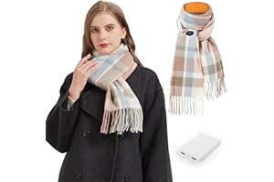 vapesoon Heated Scarf with 5000mAh Battery Fashionable and Warm Unisex - Ideal for Strolling, Camping, Work, Thanksgiving Christmas, and More