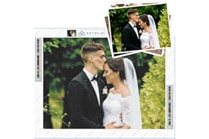 ARTULIO Diamond Painting Personnalisé - 40x60 cm – Diamant Painting Personnaliser Photo, Tableau Perle Diamant Personnalisé Avec Photo