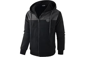 Ywenaisy Sweat Zippé Homme Pull Zippé Homme à Capuche Veste Polaire Homme Veste Sport Homme Hoodie Jacket Homme Pull Capuche Homme Veste Zippée Homme Sweatshirt Zippé Homme Sweat Capuche Homme