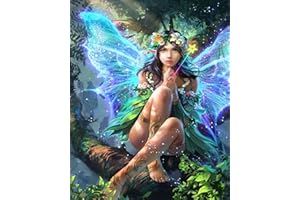 YUNLINZI Paint by Numbers for Adults Children，Paint by Number kits art Mythical animal butterfly fairy acrylic painting Modern Picture home decor for Living Room Adult,40X50CM-QZ2471