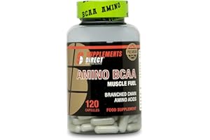 Supplements Direct - Amino BCAA Capsules - 1000mg - 120 Capsules - Amino Energy - BCAA Tablet - Boosts Muscle Growth, Recovery & Repair - Muscle Fuel - Workout Supplements - BCAA Amino Acids