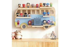 Jradse Tonie Shelf, Für 20–25 Figuren und Geschichtenboxen. Tonie-Box-Regal, Stehend Oder zur Wandmontage. Figuren-Organizer für Boxen und Spielzeug, Kinderzimmer(Puppen Nicht enthalten)