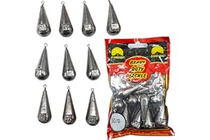 PRO FILSTAR Plomos Pesca 10 x 50g - Plomos de Pesca con Pesca Giratorio - Plomo Pesca Carpa - Carpfishing Pesca Accesorios - Fishing Kit de Pesca Completo Mar - Aparejos de Pesca Fondo – Pescar