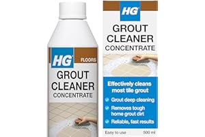 HG Grout Cleaner – Concentrated Tile Grout Cleaner for Floors, Walls & Bathrooms, Deep Cleaning & Colour Restoring Formula - 500ml