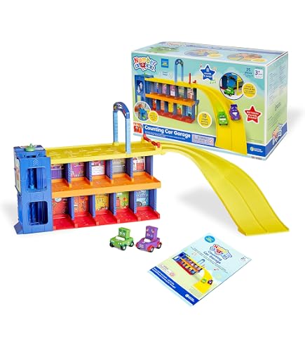 Learning Resources Numberblocks Lot de 5 mini véhicules – Cadeaux Numberblocks – Véhicules avec roues qui tournent, apprennent à compter 1 à 5, 3 ans et plus