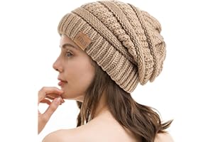 REDESS Bonnet Souple pour Hommes et Femmes Bonnet en Tricot torsadé Doux et épais pour l'hiver