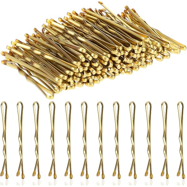 340-teiliges Haarnadeln Set – U-förmige Bobby Pins & Transparente Gummis In Braun