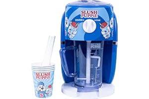 FIZZ CREATIONS Slush Puppie - Máquina para hacer conos de nieve. Máquina de afeitar de hielo Slushy Maker Hace hasta 1 litro de delicioso cachorro de granizado en minutos. Producto oficial de Slush Puppie de Fizz