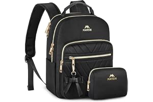 MATEIN Ryggsäck Dam Liten, Elegant Skolryggsäck Plånbok Set 2 i 1 Vattentät Stadsryggsäck Casual Daypack med USB-laddningsanslutning Modern Handväska Ryggsäckväska för resor Arbete