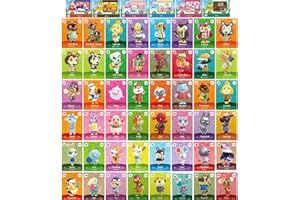 MONOND MOCAMOCA 48 Stück Serie 5 mit 6 Stück Sanrio NFC Mini Karte für Animal Crossing New Horizons Amiibo Karten kompatibel mit Switch/Lite/New 3DS