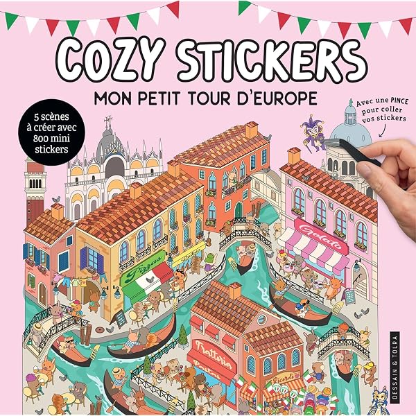 20 sets 3D miniature scene stickers – livre autocollant de scène pour enfants et adultes | Stickers 20 sets 3D miniature scene stickers – livre autocollant de scène pour enfants et adultes | Stickers