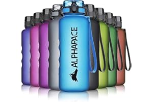 ALPHAPACE Trinkflasche, auslaufsichere 1.500 ml Wasserflasche, BPA-freie Flasche für Sport, Fahrrad & Outdooraktivitäten, in Blau
