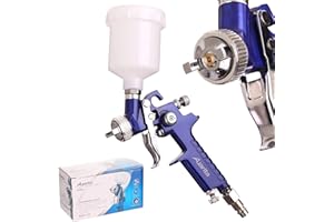 Mini HVLP 0,5 mm Buse 125ml Gravité Pistolet à Peinture de pulvérisation AUARITA