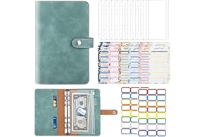 ‎UMRIOX Umriox Budget Planner Budget Binder A6, Budget Planner deutsch, A6 Budgetplaner Sparen Organizer, Haushaltsbuch mit Geldfächer, Ringbuch A6 Binder Sparbuch für Cash Stuffing Budget Geld Organizer