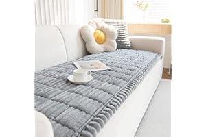 ‎GKXLH GKXLH Dicke Sofa überzug Waschbar - Neu Weiches Kord Universal Couch überzug 2 3 4 Sitzer, Anti-Rutsch Sofabezug, Gemütlich Sofa Cover Sofa bezug Sofaüberwürfe Möbelschoner für Wohnzimmer (70x210cm)