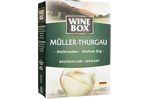 ‎WINE BOX Wine Box Müller-Thurgau Landwein Rhein halbtrocken Bag-in-Box (1 x 3 l)