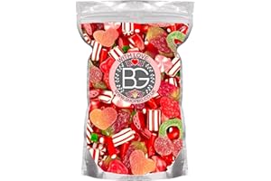 BARGAIN GATEWAY BG Quality Pick & Mix Sweets - Valentines Mothers Day Anniversary Love Candy Sweeties 800g Pouch Red Pink 'With Love' Mix