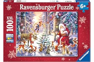 Ravensburger Kinderpuzzle - 12937 Waldweihnacht - Weihnachtspuzzle für Kinder ab 6 Jahren, mit 100 Teilen im XXL-Format