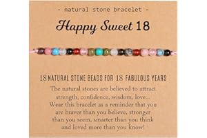TEVOP 7th-25th & 30th-50th Birthday Bracelet Gifts for Girls & Women