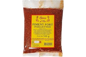 Piment Fort En Flocons 100g - Epice d'Or, Saveur Authentique, Piquant, 100% Naturel, En Paillettes, Sans Colorant Ni Conservateur