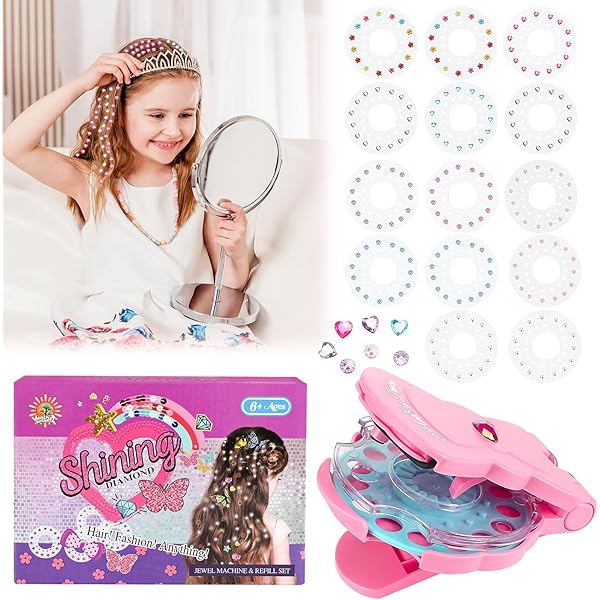 Kit Hair Bedazzler Con 120 Diamanti - Macchina Per Strass Capelli Bambini - Foto 11