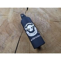 Réservoir Essence Aluminium 800ml - Design Crâne - Pour Harley Davidson - Rouge