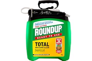 Roundup Fast Action Weedkiller Pump 'N Go Spray – 5L Ready-to-Use Glyphosate Formula – Kills Weeds & Roots with Visible Resul